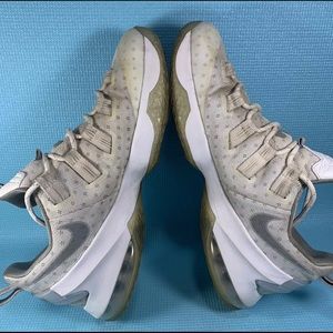 Lebrons Metallic Silver size 13